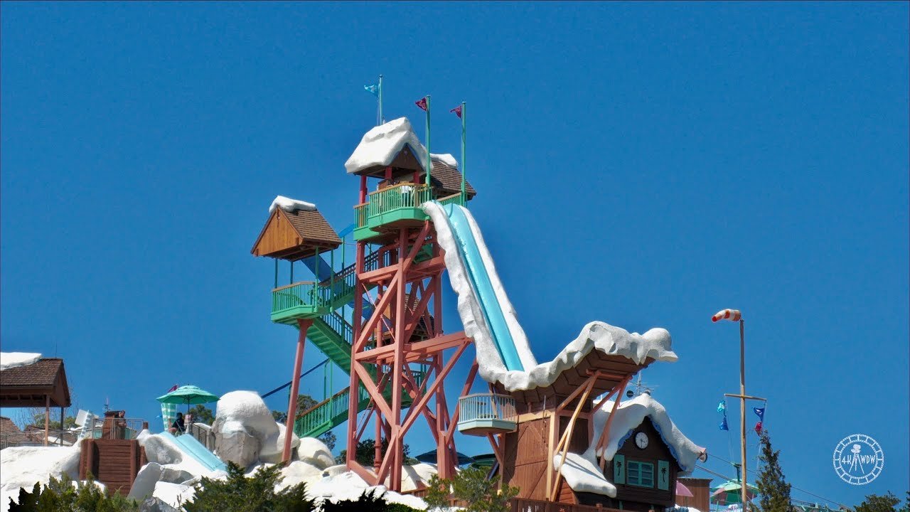 Make a splash at Disney’s Blizzard Beach, a winter-themed water park packed with thrilling slides, relaxing lagoons, and frosty fun for the whole family!