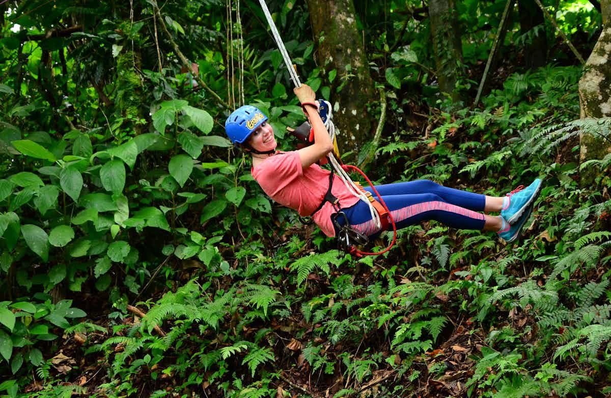 Imagen de destacada, en el parque Ecoglide Arenal Park. (Créditos: Ecoglide Arenal Park)